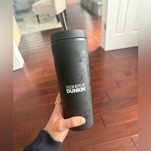 Dunkin' Black Salem Runs on Dunkin’ Tumbler with Straw